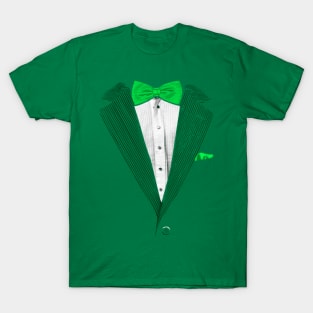 Leprechaun Suit St Patricks Day Green Irish Tuxedo T-Shirt